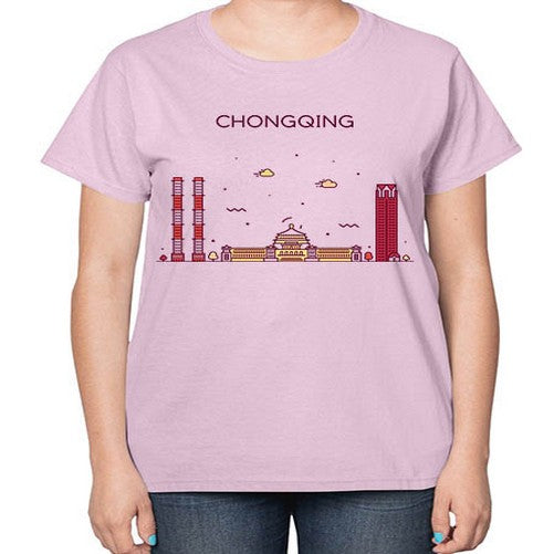 Chongqing 583# - cities-  Ladies T-Shirt