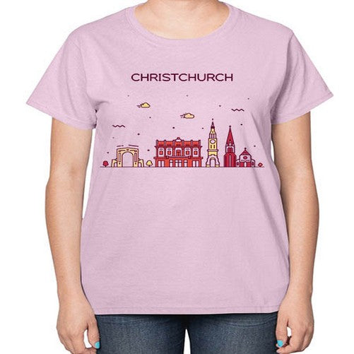 Christchurch 586# - cities-  Ladies T-Shirt