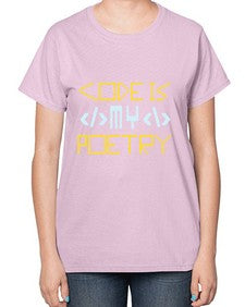 Code is my poetry 21# - computer-  Ladies T-Shirt