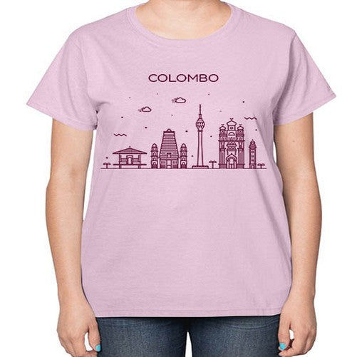 Colombo 597# - cities-  Ladies T-Shirt
