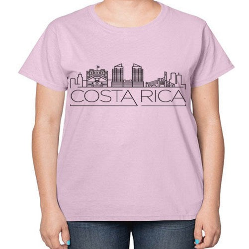 Costa Rica Minimal Skyline 631# - cities-  Ladies T-Shirt