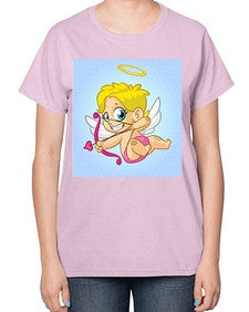 Cupid 79# - cartoon general-  Ladies T-Shirt