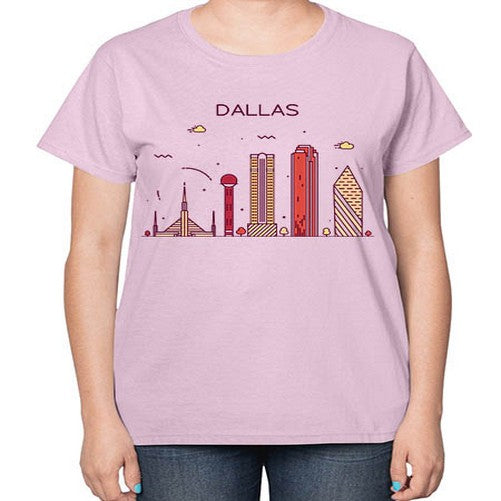 Dallas 646# - cities-  Ladies T-Shirt