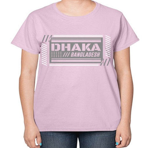 Dhaka 668# - cities-  Ladies T-Shirt