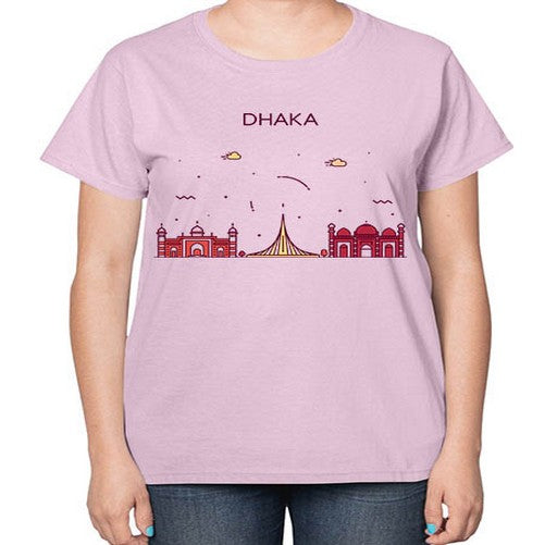 Dhaka 669# - cities-  Ladies T-Shirt