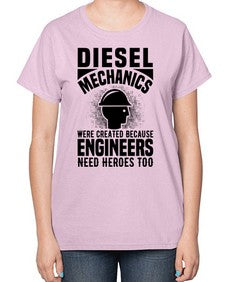 Diesel mechanics Style 709# - engineer-  Ladies T-Shirt