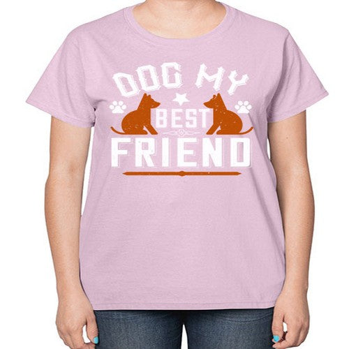 Dog My Best Friend Style 219# - dogs-  Ladies T-Shirt