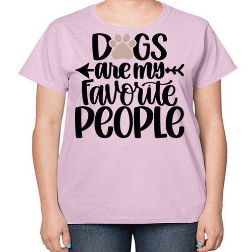 Dogs Are My Favorite People Style 22# - dogs-  Ladies T-Shirt