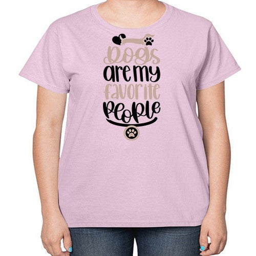 Dogs Are My Favorite People Style 23# - dogs-  Ladies T-Shirt