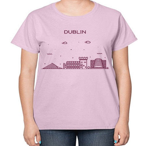Dublin 691# - cities-  Ladies T-Shirt