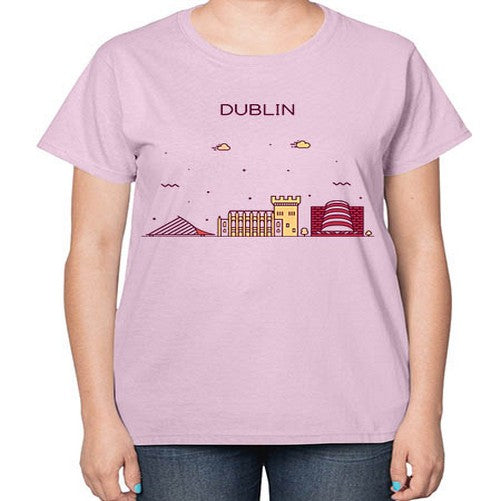 Dublin 694# - cities-  Ladies T-Shirt