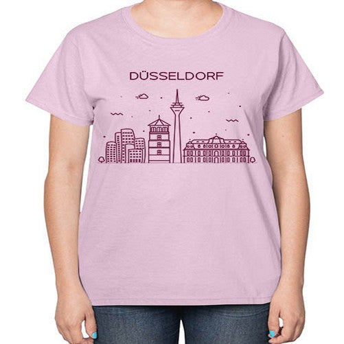 Dusseldorf 696# - cities-  Ladies T-Shirt