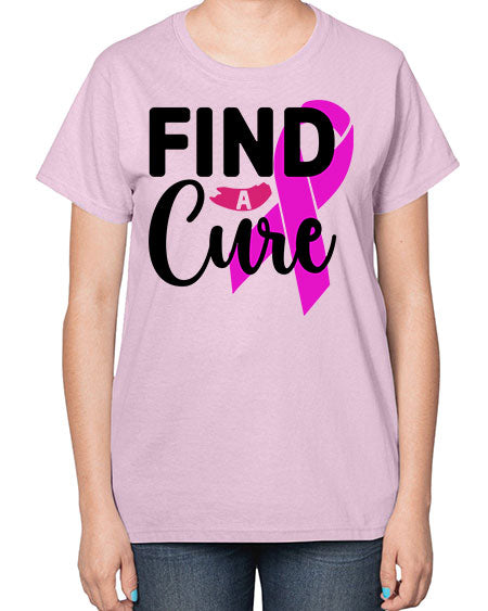 Find a Cure 26# - breast cancer-  Ladies T-Shirt