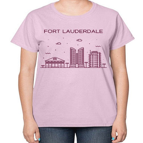 FortLauderdale 735# - cities-  Ladies T-Shirt