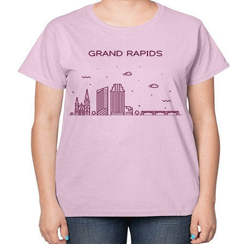 GrandRapids 779# - cities-  Ladies T-Shirt