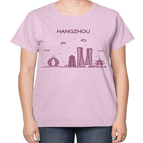 Hangzhou 809# - cities-  Ladies T-Shirt
