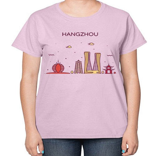 Hangzhou 811# - cities-  Ladies T-Shirt