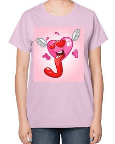 Heart 139# - cartoon general-  Ladies T-Shirt