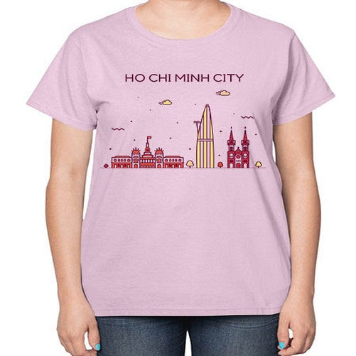 HoChiMinh 843# - cities-  Ladies T-Shirt