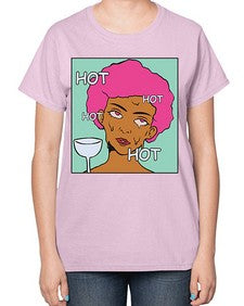 Hot 536# - art pop art-  Ladies T-Shirt