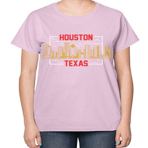 Houston 910# - cities-  Ladies T-Shirt
