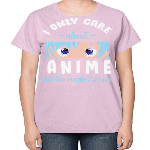I Only Like People Anime Japanese 241# - anime-  Ladies T-Shirt