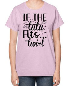 If the tutu fits 140# - ballet-  Ladies T-Shirt