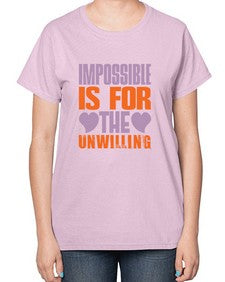 Impossible is for the unwilling Style 241# - cleaner-  Ladies T-Shirt