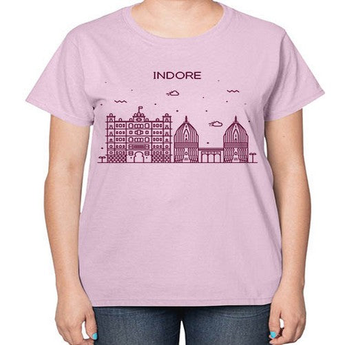 Indore 951# - cities-  Ladies T-Shirt