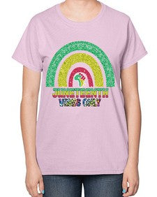 Juneteenth Vibes Only 5# - black juneteenth-  Ladies T-Shirt