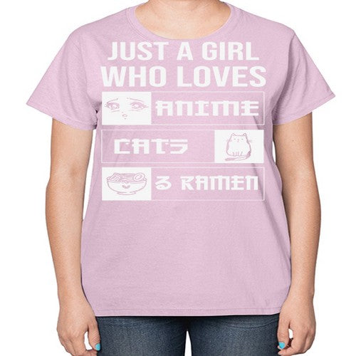 Just A Girl Who Loves 263# - anime-  Ladies T-Shirt