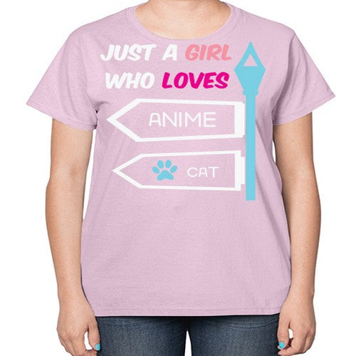 Just A Girl Who Loves Anime 264# - anime-  Ladies T-Shirt
