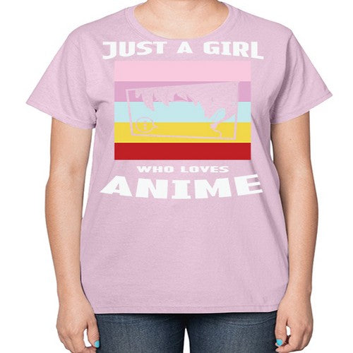 Just A Girl Who Loves Anime 265# - anime-  Ladies T-Shirt