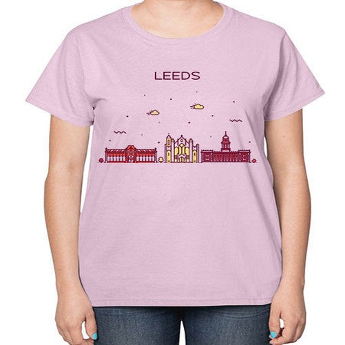 Leeds 1125# - cities-  Ladies T-Shirt
