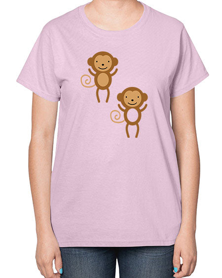 Little_monkeys_MF_5814 - monkey-  Ladies T-Shirt