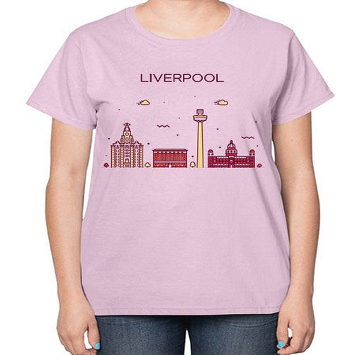 Liverpool 1153# - cities-  Ladies T-Shirt