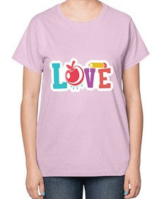 Love 1068# - teacher-  Ladies T-Shirt