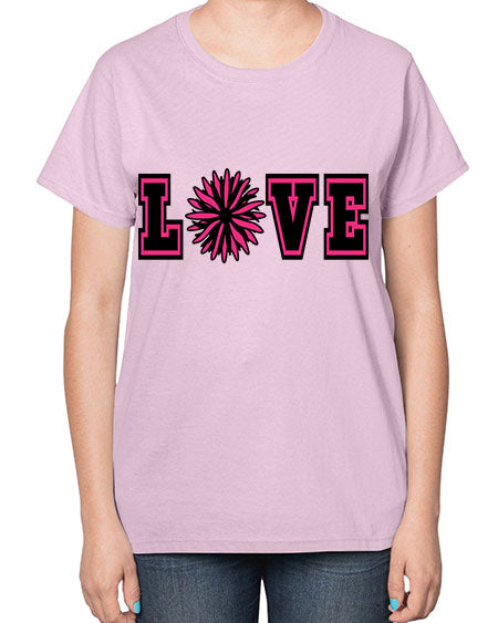 Love 694# - cheer-  Ladies T-Shirt