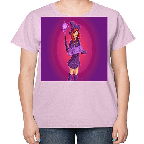 Magician school girl 181# - anime-  Ladies T-Shirt