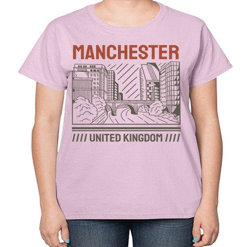 Manchester 1228# - cities-  Ladies T-Shirt