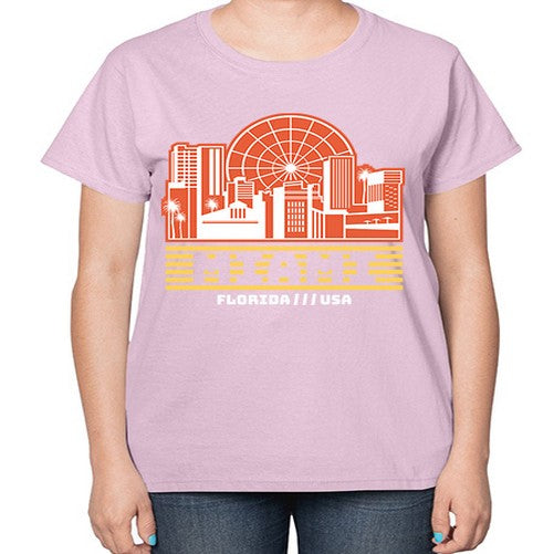 Miami 1284# - cities-  Ladies T-Shirt