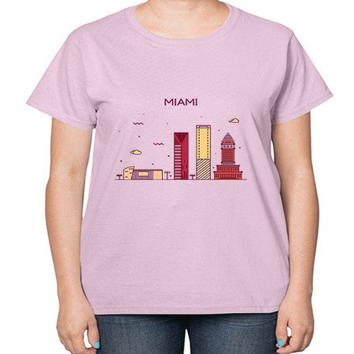 Miami 1285# - cities-  Ladies T-Shirt