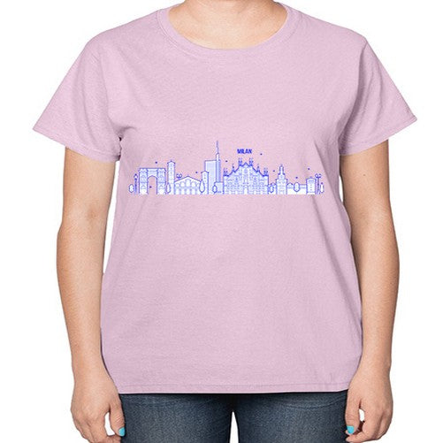 Milan 1298# - cities-  Ladies T-Shirt