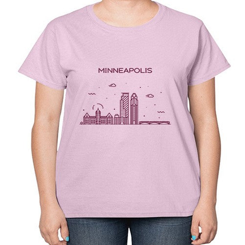 Minneapolis 1305# - cities-  Ladies T-Shirt