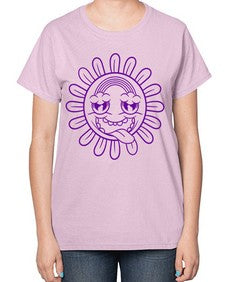 Moody sunflower 184# - cartoon general-  Ladies T-Shirt
