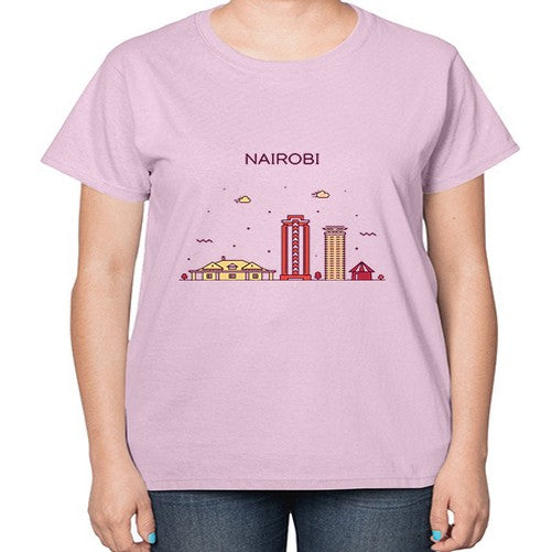 Nairobi 1404# - cities-  Ladies T-Shirt