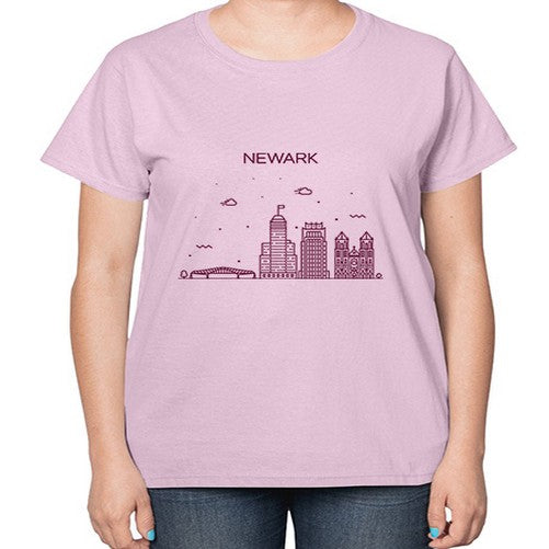 NewarkNJ 1484# - cities-  Ladies T-Shirt