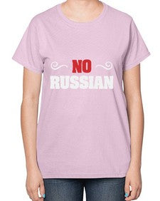 No Russian 37# - video games-  Ladies T-Shirt