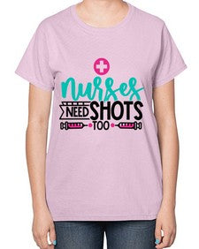 Nurses Need Shoot Too Style Style 1249# - nurse-  Ladies T-Shirt