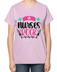 Nurses Rock Style Style 1254# - nurse-  Ladies T-Shirt